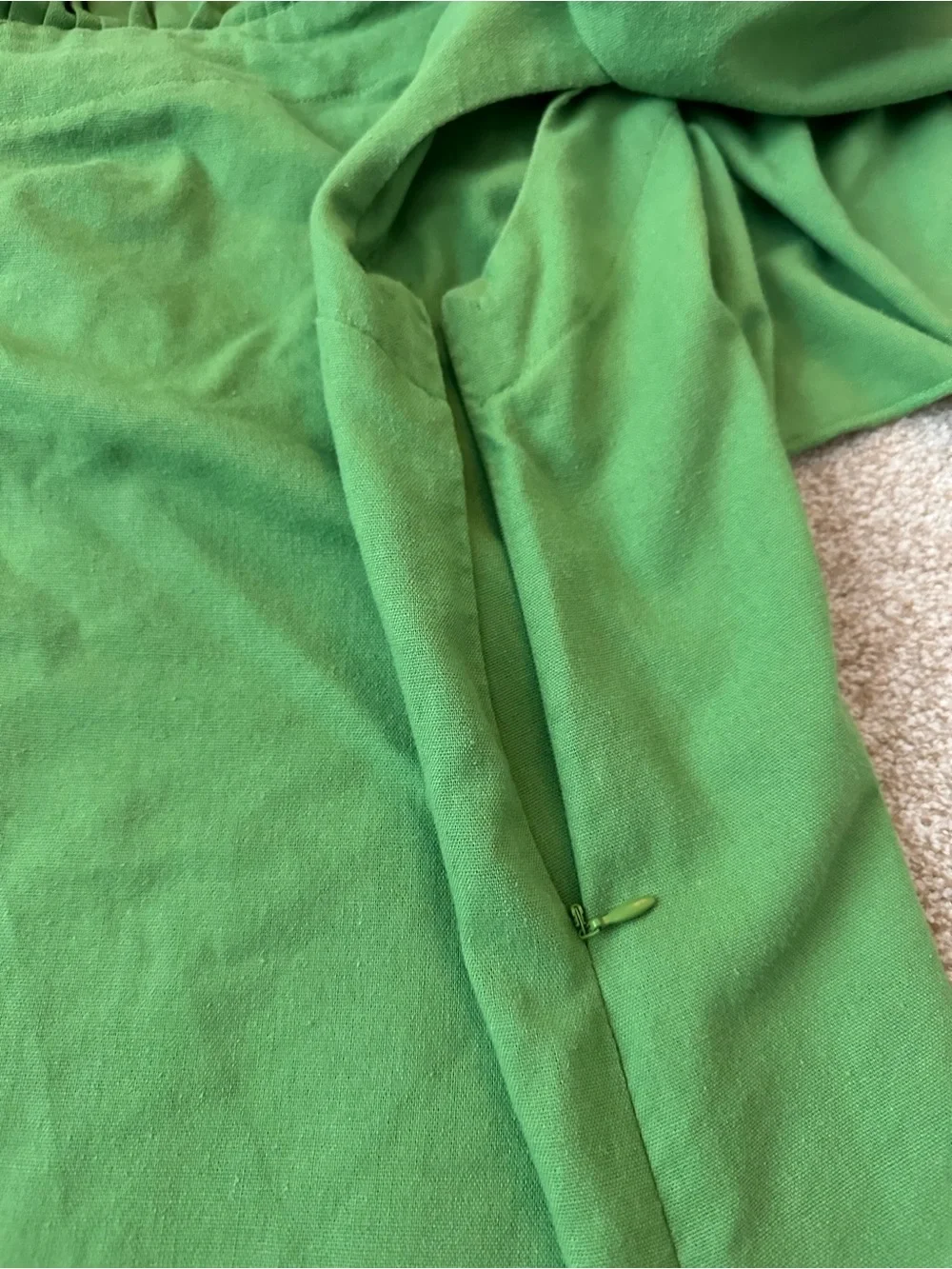Tuckernuck Pomander Place Florencia One Shoulder Green Midi Dress Size XS